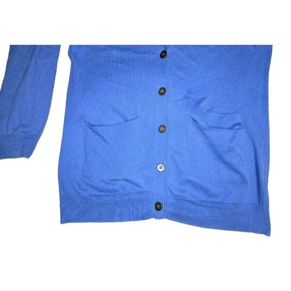 Madewell 1937 Long Blue Cardigan Women's Size Medium With Pockets - Picture 3 of 5